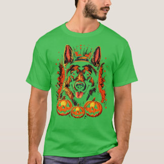 T-shirt Halloween berger allemand