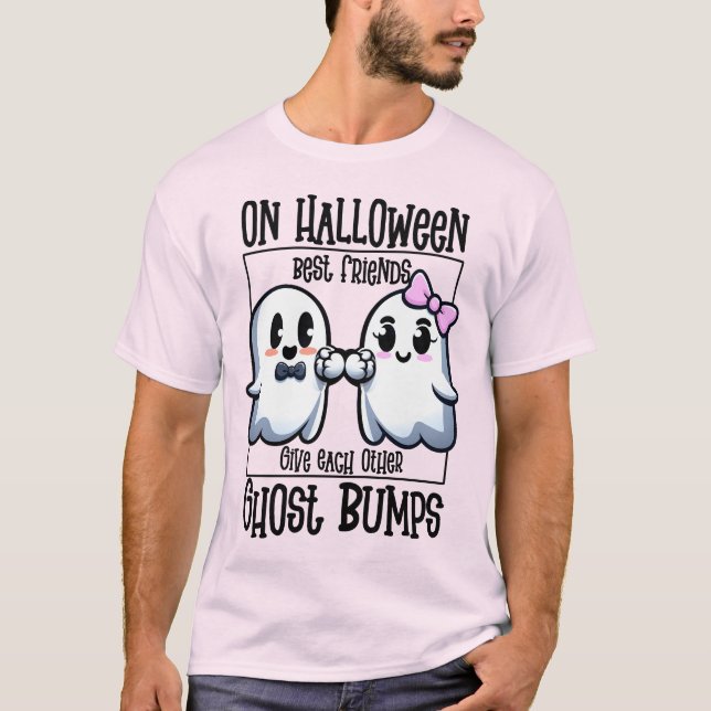 T-shirt Halloween Best Friends Ghost Bump (Devant)