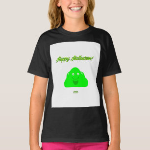 T-shirt Halloween Blob Girls Black Basic T Shirt