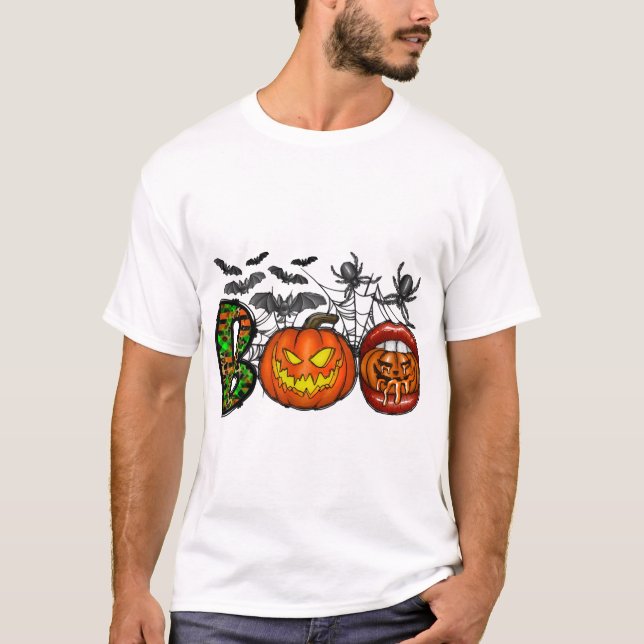 T-shirt Halloween Boo (Devant)