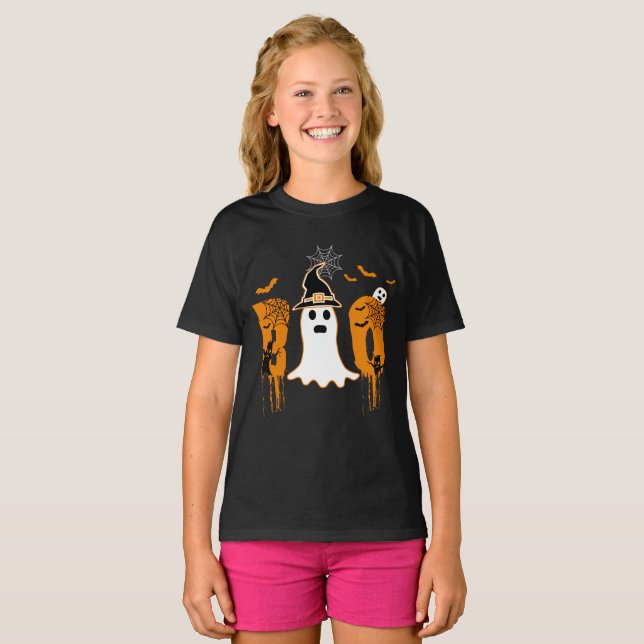 T-Shirt HALLOWEEN BOO (Devant entier)