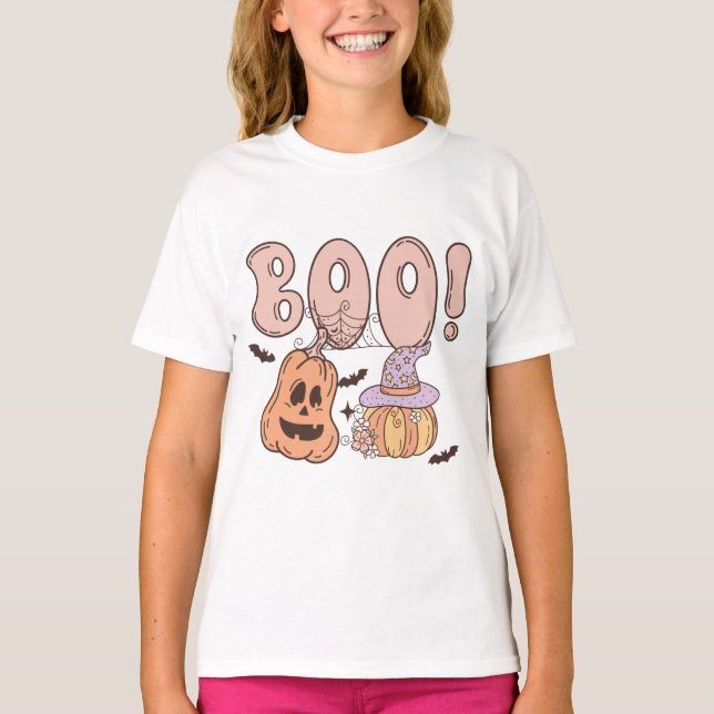 T-shirt Halloween Boo (Devant)