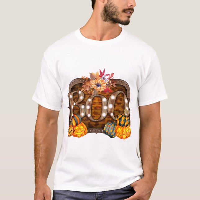 T-shirt Halloween Boo (Devant)