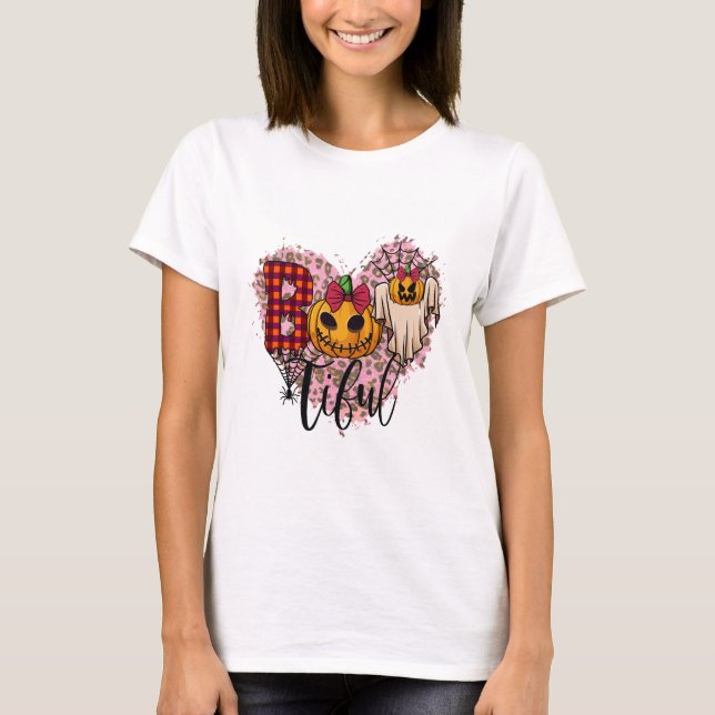 T-shirt halloween boo bougie (Devant)