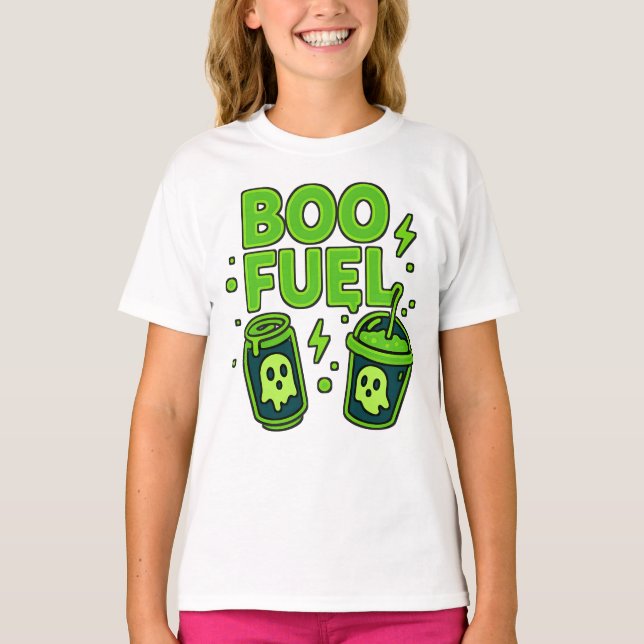 T-shirt Halloween Boo Carburant Vêtements éffrayant Unisex (Devant)