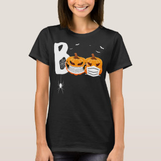 T-shirt Halloween Boo Citrouilles effrayants portant l'ara