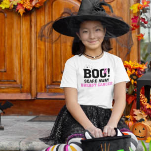 T-shirt Halloween BOO S'Effraie Du Cancer Du Sein