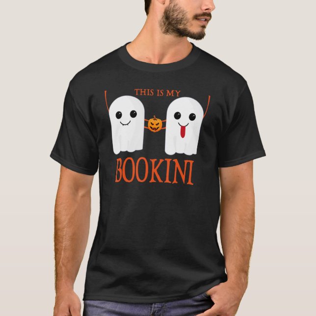T-shirt Halloween Bookini Ghost Bikini Boo (Devant)