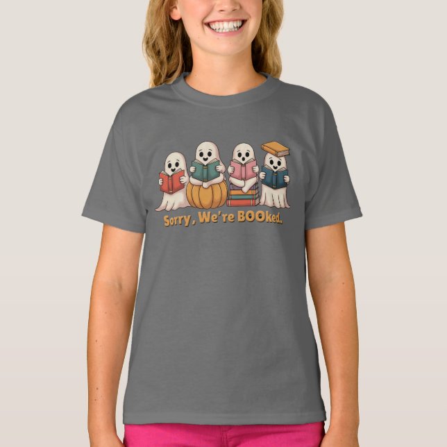 T-shirt Halloween Bookish Ghosts Lecture Livres (Devant)