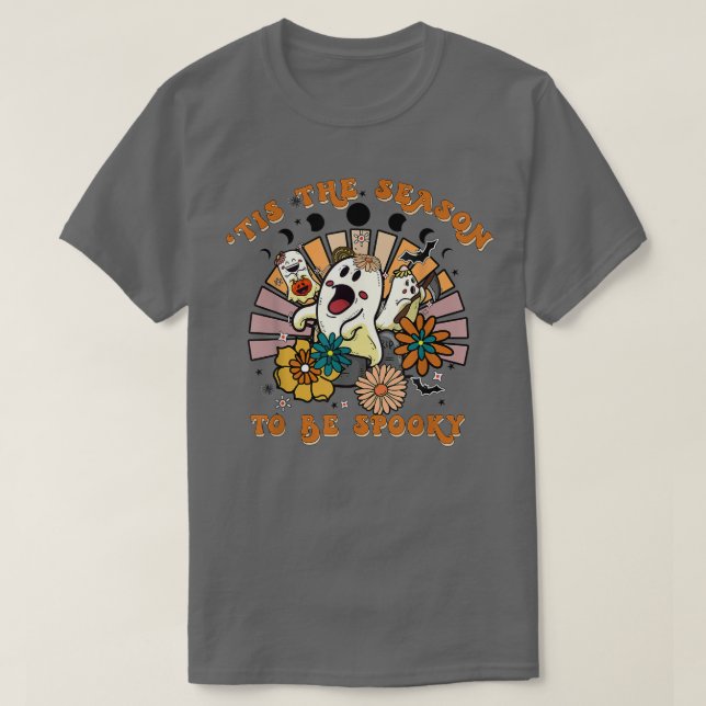 T-shirt Halloween Boos C'Est La Saison D'Être Éffrayant599 (Design devant)