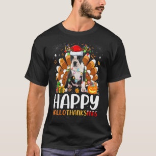 T-shirt Halloween Boston Terrier Chien Halloween Noël Happ