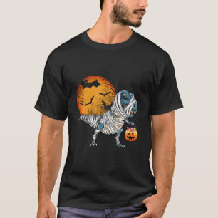 T-shirt Halloween Boys Dinosaur Skeleton T Rex Scanner Pum