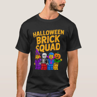 T-shirt Halloween Brick Squad Costume Master Builder Block