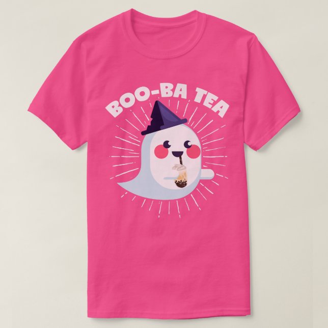 T-shirt Halloween Bubble Thé Ghost Boo-Ba Tea Costume Prem (Design devant)