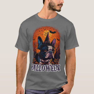 T-shirt halloween bulldog 10