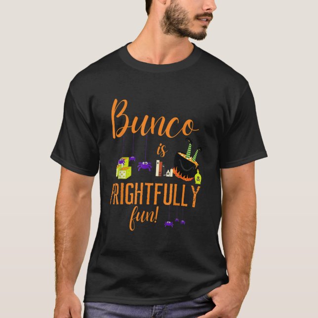 T-shirt Halloween Bunco est amusement amusant Éffrayants a (Devant)