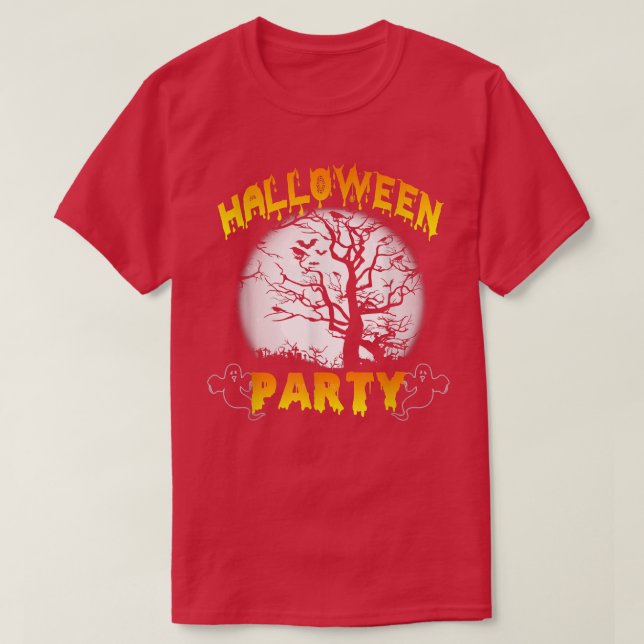 T-shirt Halloween cadeaux de fête effrayante Haunted Fores (Design devant)