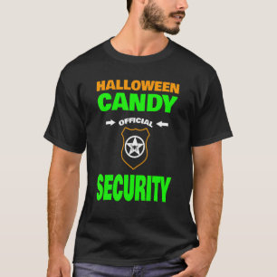 T-shirt Halloween Candy Sécurité avec insigne