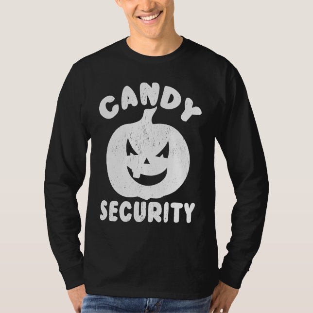 T-shirt Halloween  Candy Security (Devant)