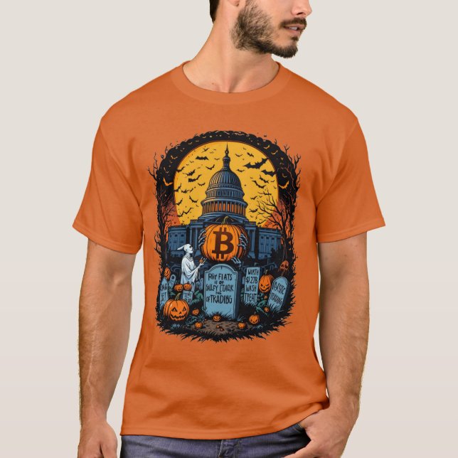 T-shirt Halloween Capitol Hill Bitcoin Cryptodevises (Devant)