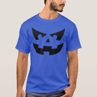 T-shirt Halloween Cartoon Pumpkin Face Jack O Lantern 