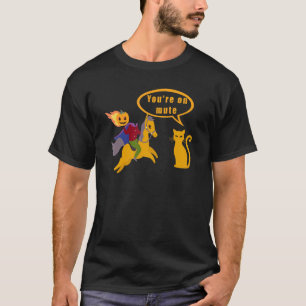 T-shirt Halloween   Cavalier sans tête Tu es muet Citrouil