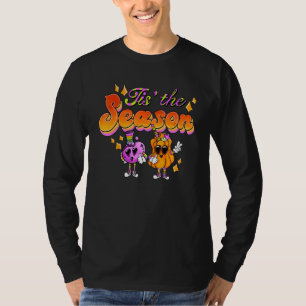 T-shirt Halloween C'est La Saison Fantôme Rétro Groovy