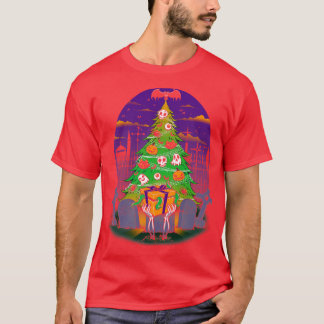 T-shirt Halloween c'est mon chandail moche de Noël par Tob