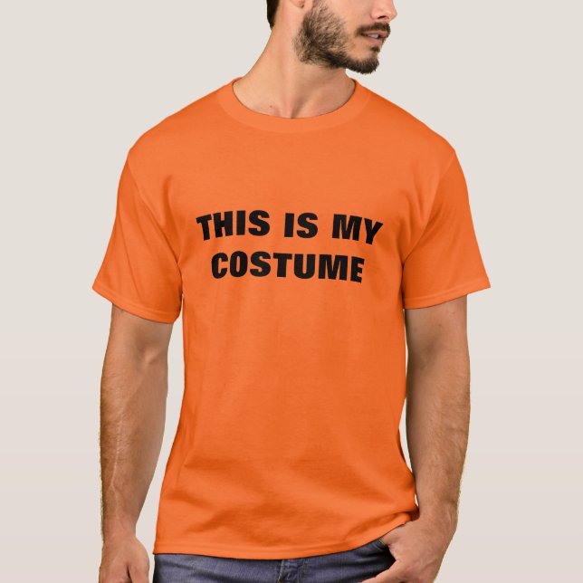 T-shirt Halloween "C'EST MON COSTUME" (Devant)