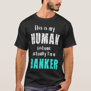 T-shirt Halloween C'est mon costume humain en fait je suis