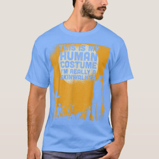 T-shirt Halloween C'Est Mon Costume Humain Je Suis Vraimen