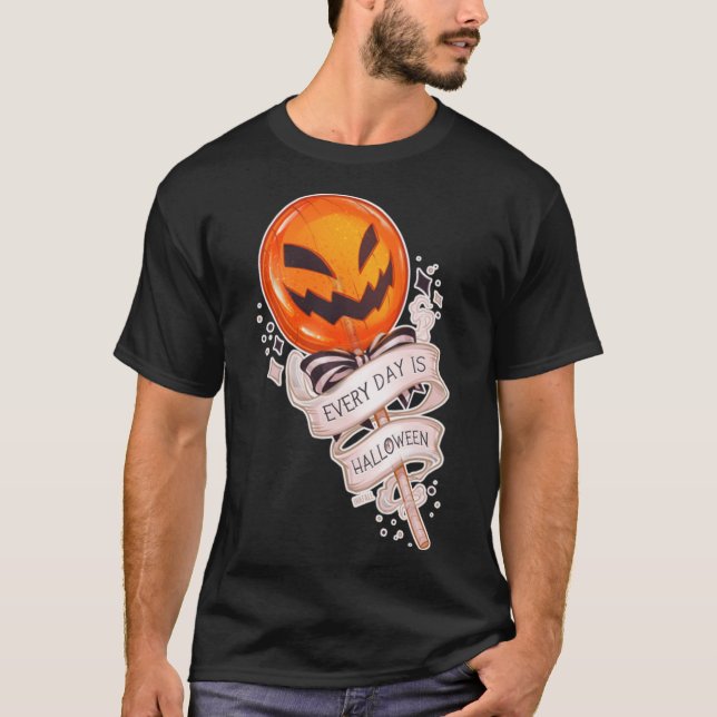 T-shirt Halloween - Chaque jour est cadeau d'Halloween pou (Devant)