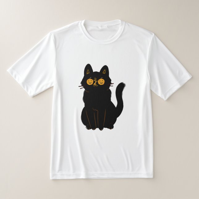T-shirt Halloween Chat éffrayant (Poser)