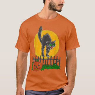 T-shirt Halloween Chat Noir, Catloween Éffrayant, Kitt Noi