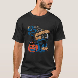 T-shirt Halloween Chat Noir C'est le moment le plus mervei