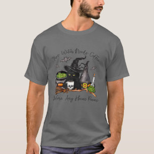 T-shirt Halloween Chat Noir Cette Sorcière A Besoin De Caf