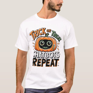 T-shirt 🤖 Halloween Chatbot AI Funny Trick ou Treat 👻 🎃