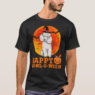 T-shirt Halloween chien de caniche Happy Howl O Ween