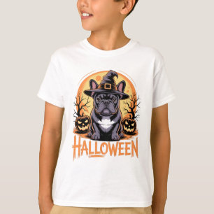 T-shirt Halloween Chien De Chien À Balle Avec Casquette De