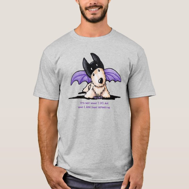 T-shirt Halloween Chien écossais KiniArt (Devant)