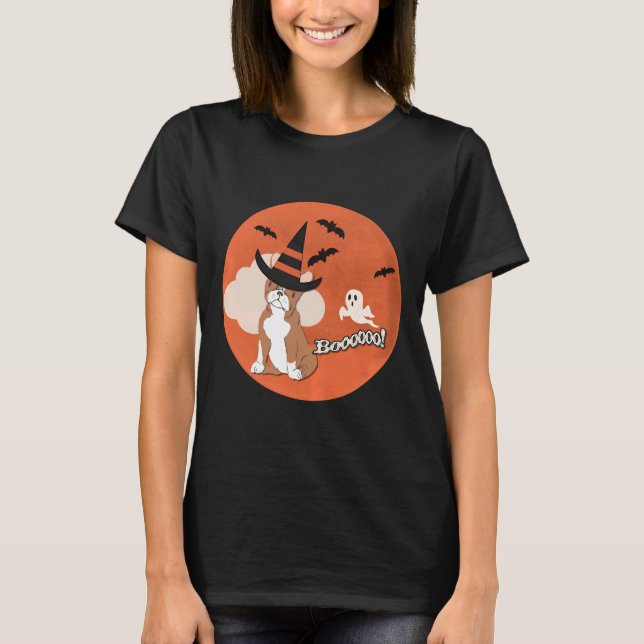 T-shirt Halloween Chien Halloween Chien Halloween Hallowee (Devant)