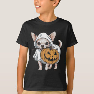 T-shirt Halloween Chihuahua Ghost Dog