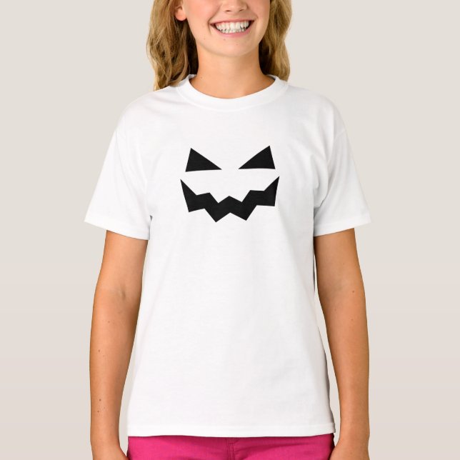 T-shirt Halloween citrouille (Devant)