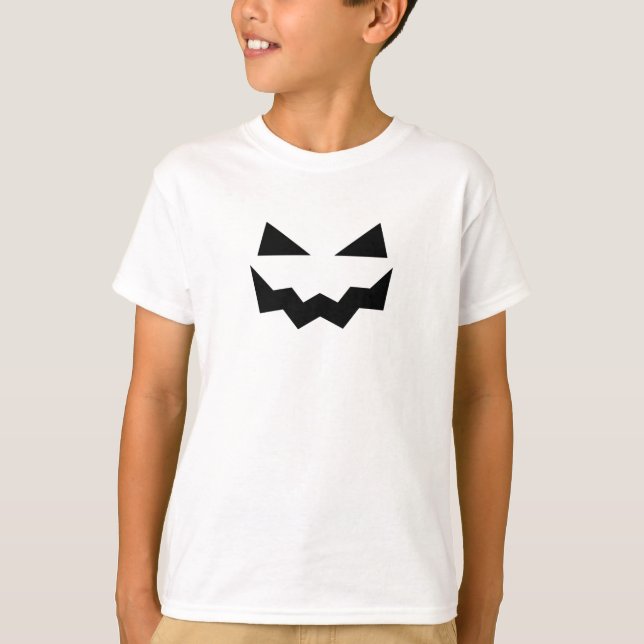 T-shirt Halloween citrouille (Devant)