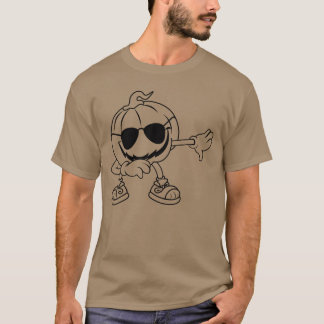 T-shirt Halloween Citrouille avec Sunglass Funny Halloween