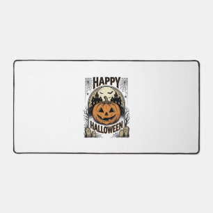 T-shirt Halloween Citrouille Cimetière Vintage Art