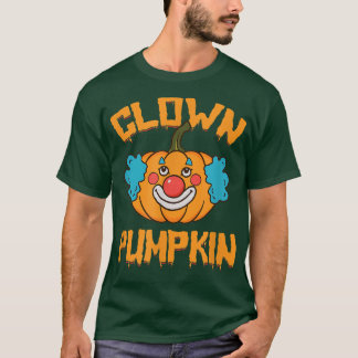 T-shirt Halloween Citrouille clown