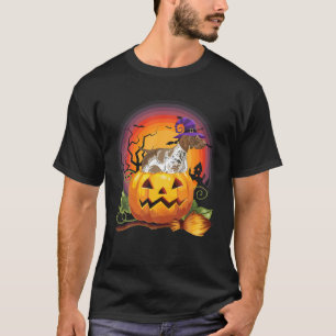 T-shirt Halloween Citrouille de sorcière à pointer herméti