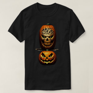 T-shirt Halloween Citrouille Effrayante