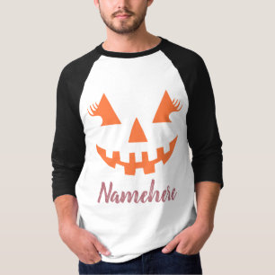 T-shirt Halloween Citrouille Jack-o'-lantern fille personn